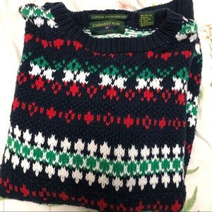 VTG Embassy Row Hand Knit Fair Isle Sweater